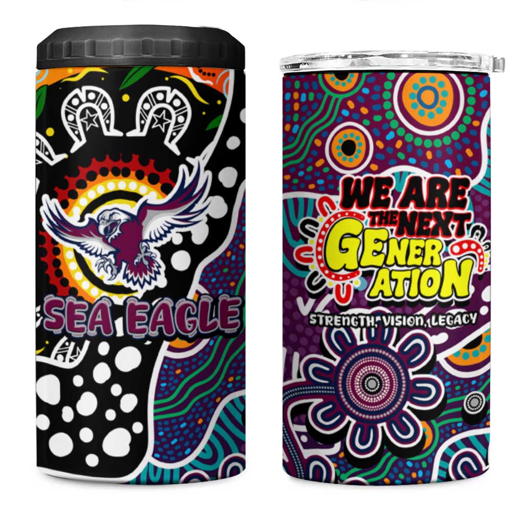 Sea Eagles NRL Celebrating 50 Years of Naidoc 4 in 1 Can Cooler Tumbler NAIDOC Week 2025 Aboriginal