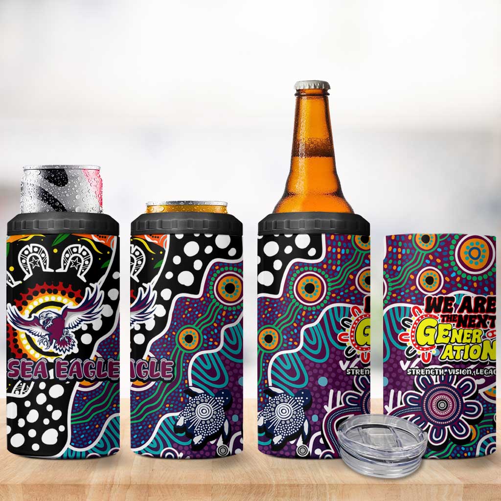 Sea Eagles NRL Celebrating 50 Years of Naidoc 4 in 1 Can Cooler Tumbler NAIDOC Week 2025 Aboriginal