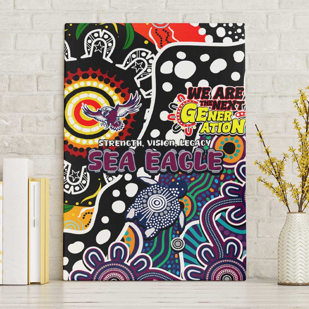Sea Eagles NRL Celebrating 50 Years of Naidoc Canvas Wall Art NAIDOC Week 2025 Aboriginal