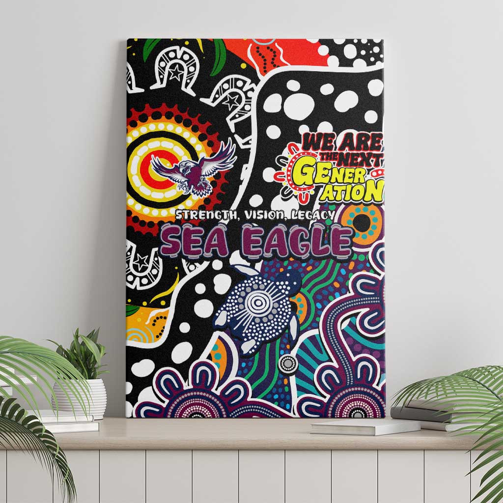 Sea Eagles NRL Celebrating 50 Years of Naidoc Canvas Wall Art NAIDOC Week 2025 Aboriginal
