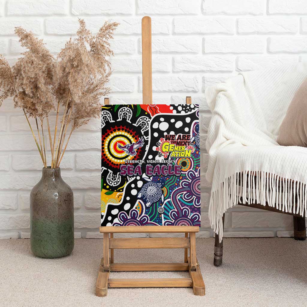 Sea Eagles NRL Celebrating 50 Years of Naidoc Canvas Wall Art NAIDOC Week 2025 Aboriginal