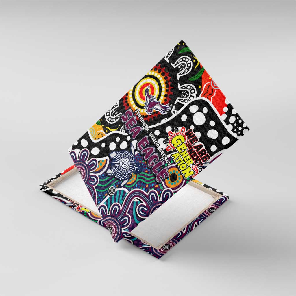 Sea Eagles NRL Celebrating 50 Years of Naidoc Canvas Wall Art NAIDOC Week 2025 Aboriginal