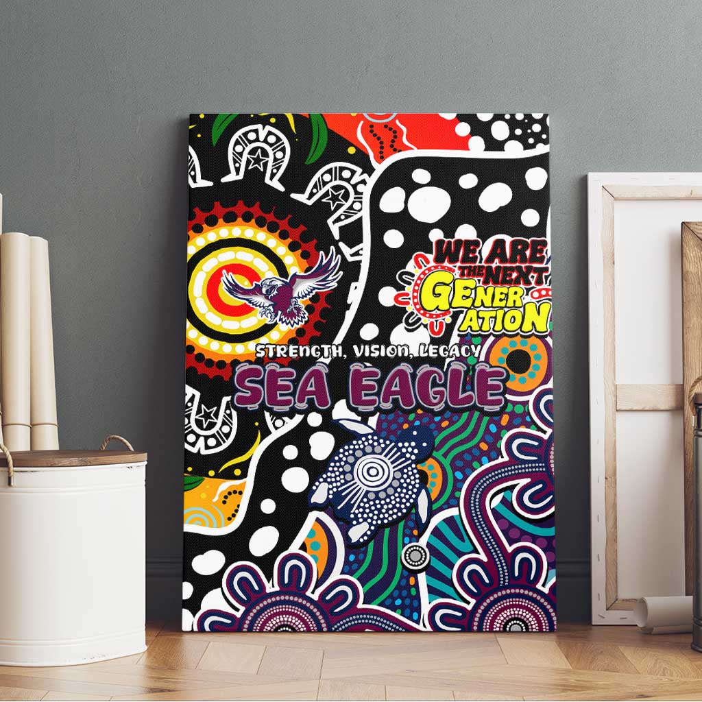 Sea Eagles NRL Celebrating 50 Years of Naidoc Canvas Wall Art NAIDOC Week 2025 Aboriginal