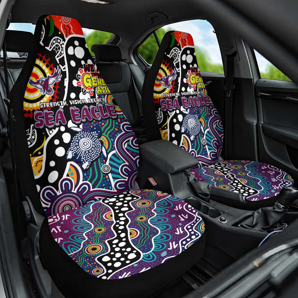 Sea Eagles NRL Celebrating 50 Years of Naidoc Car Seat Cover NAIDOC Week 2025 Aboriginal