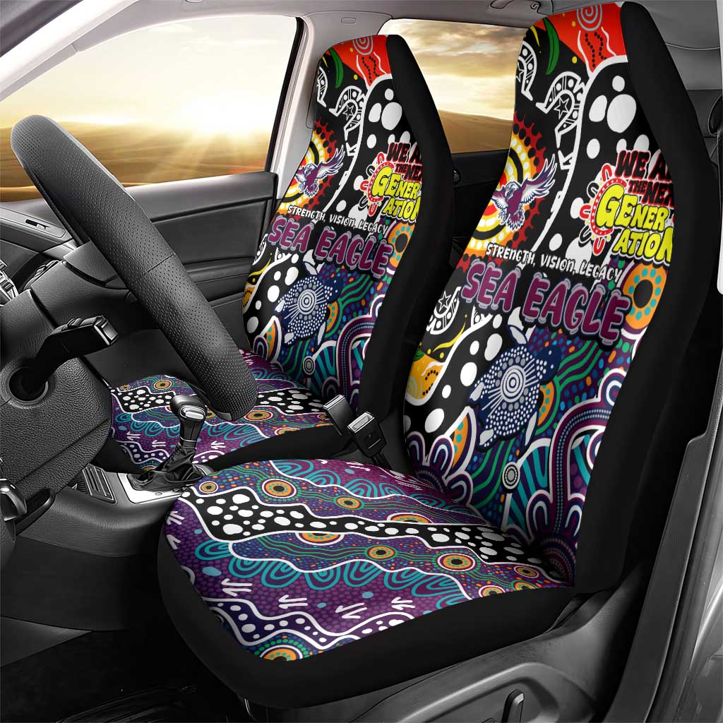Sea Eagles NRL Celebrating 50 Years of Naidoc Car Seat Cover NAIDOC Week 2025 Aboriginal