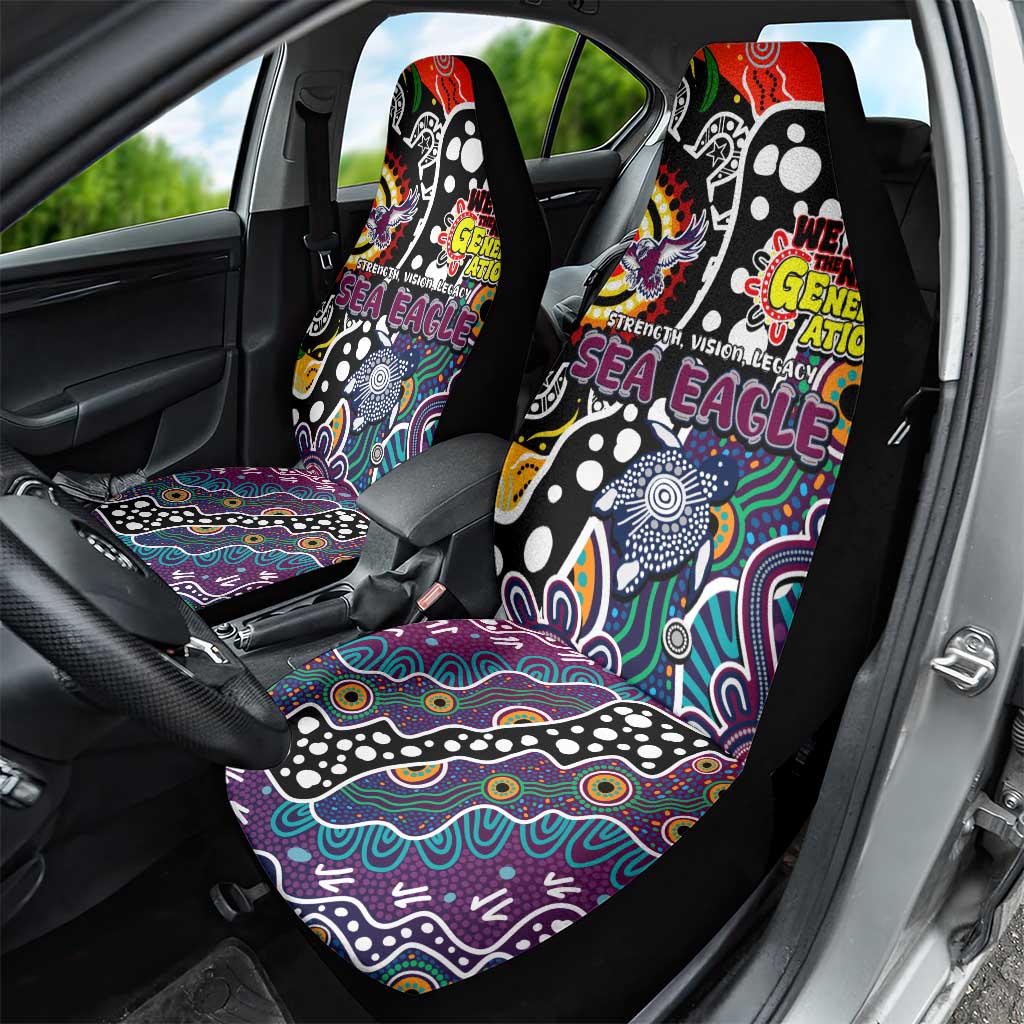 Sea Eagles NRL Celebrating 50 Years of Naidoc Car Seat Cover NAIDOC Week 2025 Aboriginal
