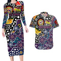 Personalised Sea Eagles NRL Celebrating 50 Years of Naidoc Couples Matching Long Sleeve Bodycon Dress and Hawaiian Shirt NAIDOC Week 2025 Aboriginal