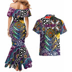 Personalised Sea Eagles NRL Celebrating 50 Years of Naidoc Couples Matching Mermaid Dress and Hawaiian Shirt NAIDOC Week 2025 Aboriginal