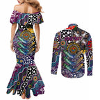 Personalised Sea Eagles NRL Celebrating 50 Years of Naidoc Couples Matching Mermaid Dress and Long Sleeve Button Shirt NAIDOC Week 2025 Aboriginal