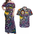 Personalised Sea Eagles NRL Celebrating 50 Years of Naidoc Couples Matching Off Shoulder Maxi Dress and Hawaiian Shirt NAIDOC Week 2025 Aboriginal