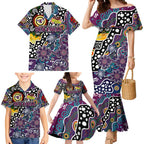 Personalised Sea Eagles NRL Celebrating 50 Years of Naidoc Family Matching Mermaid Dress and Hawaiian Shirt NAIDOC Week 2025 Aboriginal