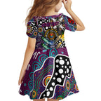 Personalised Sea Eagles NRL Celebrating 50 Years of Naidoc Family Matching Off The Shoulder Long Sleeve Dress and Hawaiian Shirt NAIDOC Week 2025 Aboriginal