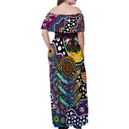 Personalised Sea Eagles NRL Celebrating 50 Years of Naidoc Family Matching Off Shoulder Maxi Dress and Hawaiian Shirt NAIDOC Week 2025 Aboriginal