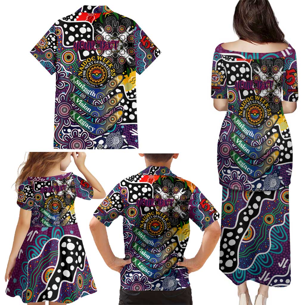 Personalised Sea Eagles NRL Celebrating 50 Years of Naidoc Family Matching Puletasi and Hawaiian Shirt NAIDOC Week 2025 Aboriginal
