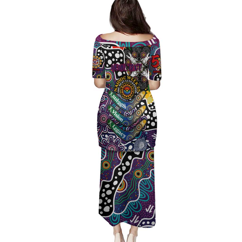 Personalised Sea Eagles NRL Celebrating 50 Years of Naidoc Family Matching Puletasi and Hawaiian Shirt NAIDOC Week 2025 Aboriginal