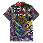 Personalised Sea Eagles NRL Celebrating 50 Years of Naidoc Family Matching Short Sleeve Bodycon Dress and Hawaiian Shirt NAIDOC Week 2025 Aboriginal