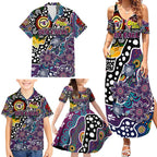 Personalised Sea Eagles NRL Celebrating 50 Years of Naidoc Family Matching Summer Maxi Dress and Hawaiian Shirt NAIDOC Week 2025 Aboriginal