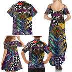 Personalised Sea Eagles NRL Celebrating 50 Years of Naidoc Family Matching Summer Maxi Dress and Hawaiian Shirt NAIDOC Week 2025 Aboriginal