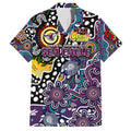 Personalised Sea Eagles NRL Celebrating 50 Years of Naidoc Family Matching Summer Maxi Dress and Hawaiian Shirt NAIDOC Week 2025 Aboriginal