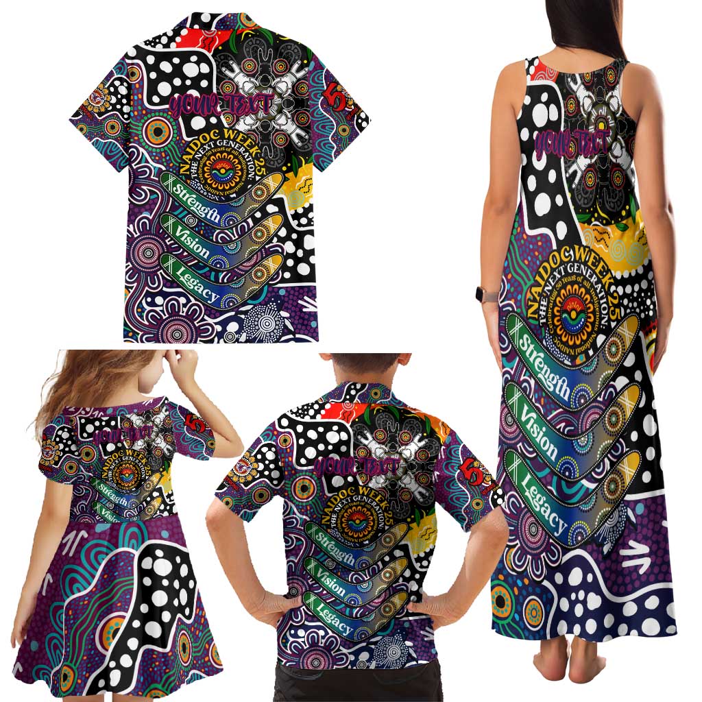 Personalised Sea Eagles NRL Celebrating 50 Years of Naidoc Family Matching Tank Maxi Dress and Hawaiian Shirt NAIDOC Week 2025 Aboriginal