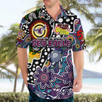 Personalised Sea Eagles NRL Celebrating 50 Years of Naidoc Hawaiian Shirt NAIDOC Week 2025 Aboriginal