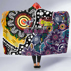 Sea Eagles NRL Celebrating 50 Years of Naidoc Hooded Blanket NAIDOC Week 2025 Aboriginal