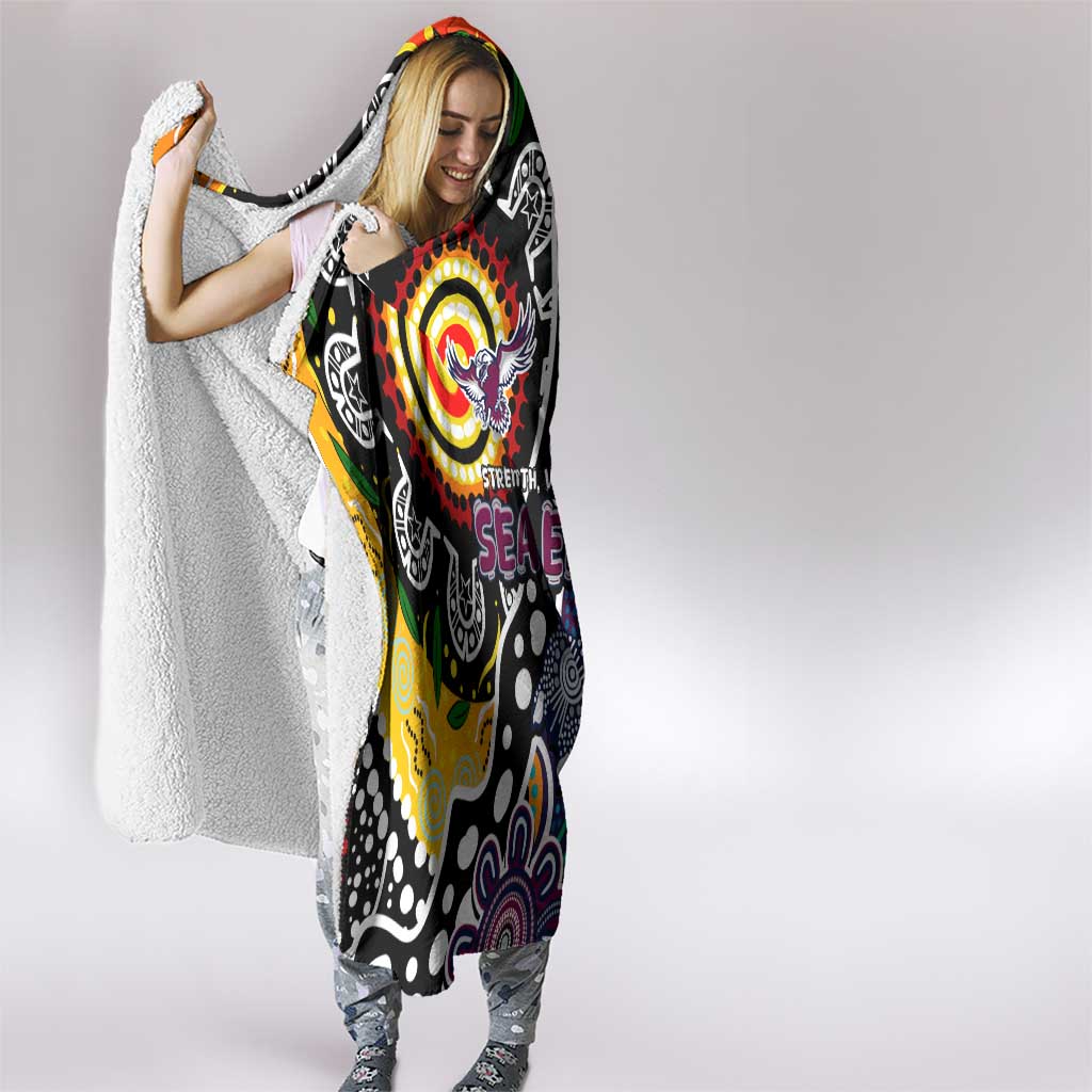 Sea Eagles NRL Celebrating 50 Years of Naidoc Hooded Blanket NAIDOC Week 2025 Aboriginal