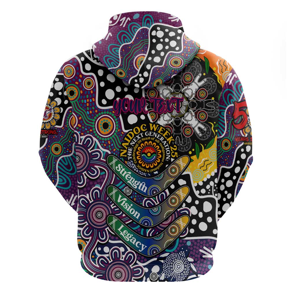 Personalised Sea Eagles NRL Celebrating 50 Years of Naidoc Hoodie NAIDOC Week 2025 Aboriginal