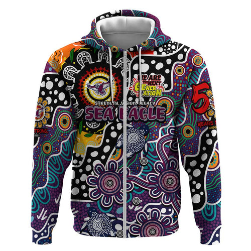 Personalised Sea Eagles NRL Celebrating 50 Years of Naidoc Hoodie NAIDOC Week 2025 Aboriginal