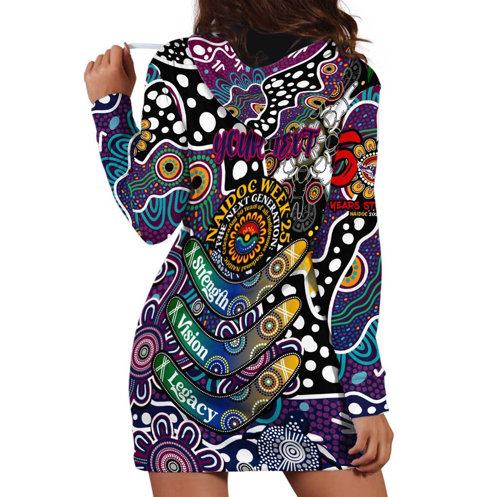 Personalised Sea Eagles NRL Celebrating 50 Years of Naidoc Hoodie Dress NAIDOC Week 2025 Aboriginal