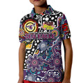 Personalised Sea Eagles NRL Celebrating 50 Years of Naidoc Kid Polo Shirt NAIDOC Week 2025 Aboriginal