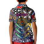 Personalised Sea Eagles NRL Celebrating 50 Years of Naidoc Kid Polo Shirt NAIDOC Week 2025 Aboriginal