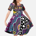 Personalised Sea Eagles NRL Celebrating 50 Years of Naidoc Kid Short Sleeve Dress NAIDOC Week 2025 Aboriginal