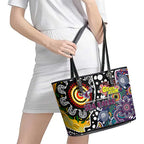 Sea Eagles NRL Celebrating 50 Years of Naidoc Leather Tote Bag NAIDOC Week 2025 Aboriginal