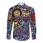 Personalised Sea Eagles NRL Celebrating 50 Years of Naidoc Long Sleeve Button Shirt NAIDOC Week 2025 Aboriginal