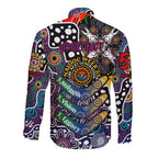 Personalised Sea Eagles NRL Celebrating 50 Years of Naidoc Long Sleeve Button Shirt NAIDOC Week 2025 Aboriginal