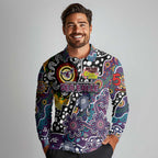 Personalised Sea Eagles NRL Celebrating 50 Years of Naidoc Long Sleeve Polo Shirt NAIDOC Week 2025 Aboriginal
