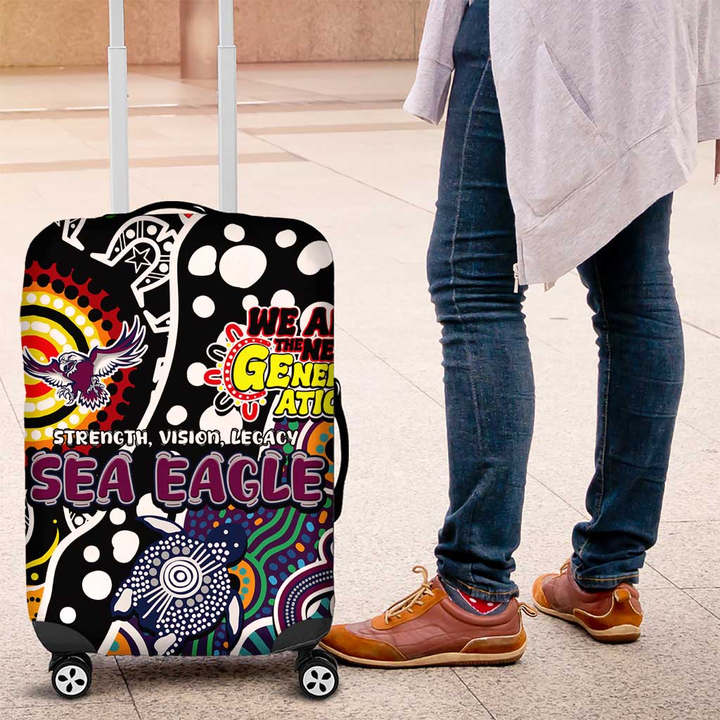 Sea Eagles NRL Celebrating 50 Years of Naidoc Luggage Cover NAIDOC Week 2025 Aboriginal