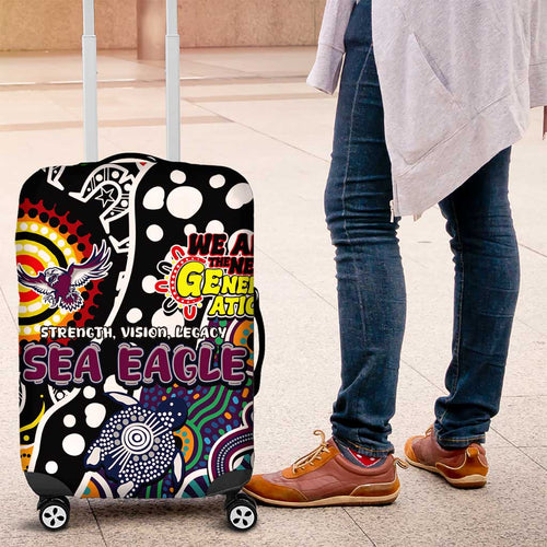 Sea Eagles NRL Celebrating 50 Years of Naidoc Luggage Cover NAIDOC Week 2025 Aboriginal