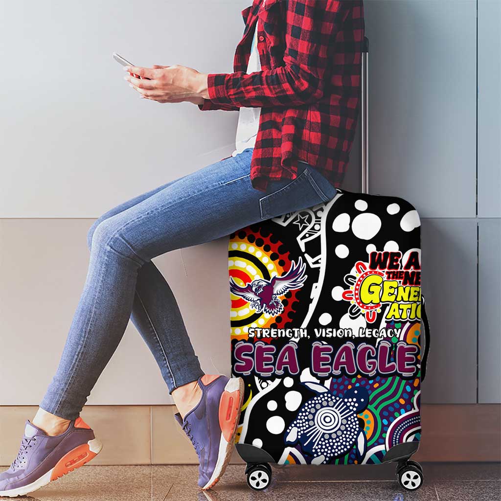 Sea Eagles NRL Celebrating 50 Years of Naidoc Luggage Cover NAIDOC Week 2025 Aboriginal