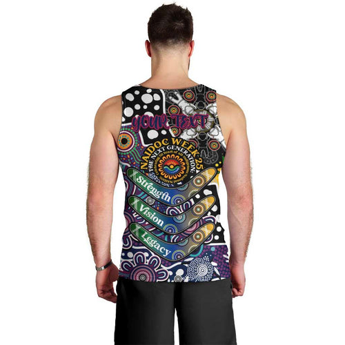 Personalised Sea Eagles NRL Celebrating 50 Years of Naidoc Men Tank Top NAIDOC Week 2025 Aboriginal