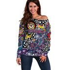 Personalised Sea Eagles NRL Celebrating 50 Years of Naidoc Off Shoulder Sweater NAIDOC Week 2025 Aboriginal