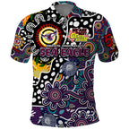 Personalised Sea Eagles NRL Celebrating 50 Years of Naidoc Polo Shirt NAIDOC Week 2025 Aboriginal