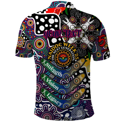 Personalised Sea Eagles NRL Celebrating 50 Years of Naidoc Polo Shirt NAIDOC Week 2025 Aboriginal