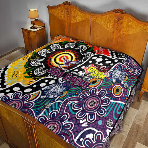 Sea Eagles NRL Celebrating 50 Years of Naidoc Quilt NAIDOC Week 2025 Aboriginal