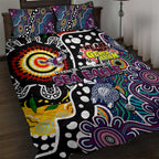 Sea Eagles NRL Celebrating 50 Years of Naidoc Quilt Bed Set NAIDOC Week 2025 Aboriginal