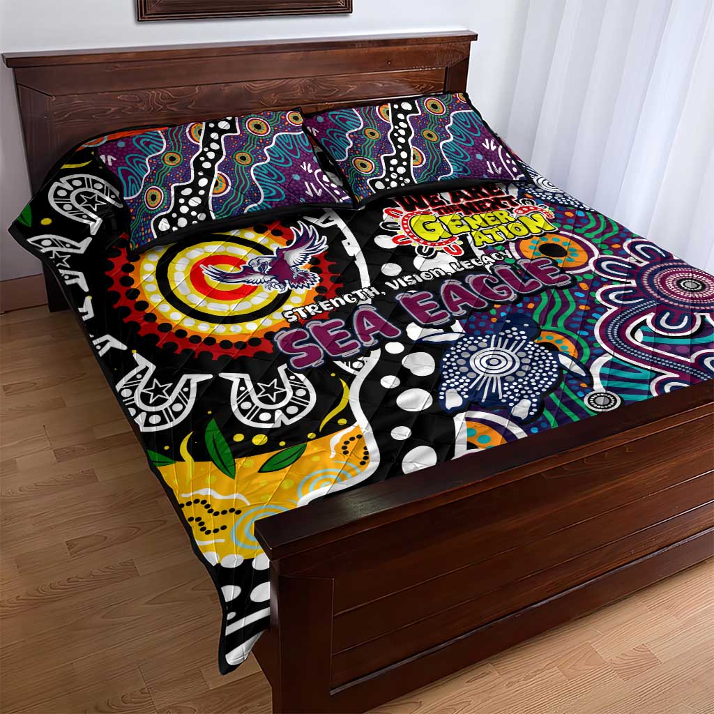 Sea Eagles NRL Celebrating 50 Years of Naidoc Quilt Bed Set NAIDOC Week 2025 Aboriginal