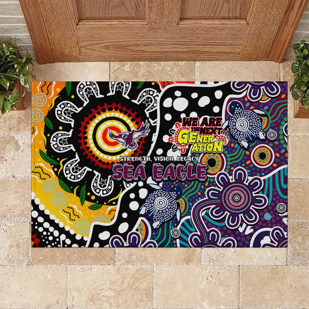 Sea Eagles NRL Celebrating 50 Years of Naidoc Rubber Doormat NAIDOC Week 2025 Aboriginal