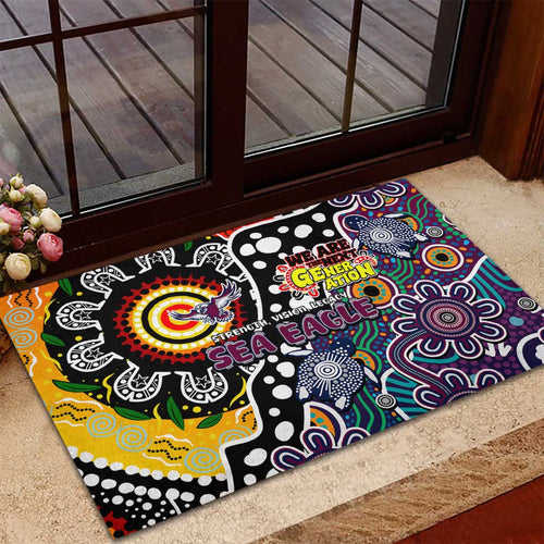 Sea Eagles NRL Celebrating 50 Years of Naidoc Rubber Doormat NAIDOC Week 2025 Aboriginal