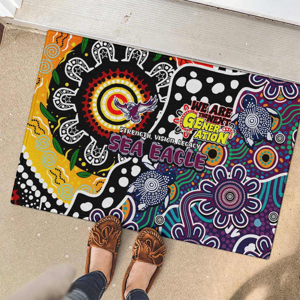 Sea Eagles NRL Celebrating 50 Years of Naidoc Rubber Doormat NAIDOC Week 2025 Aboriginal